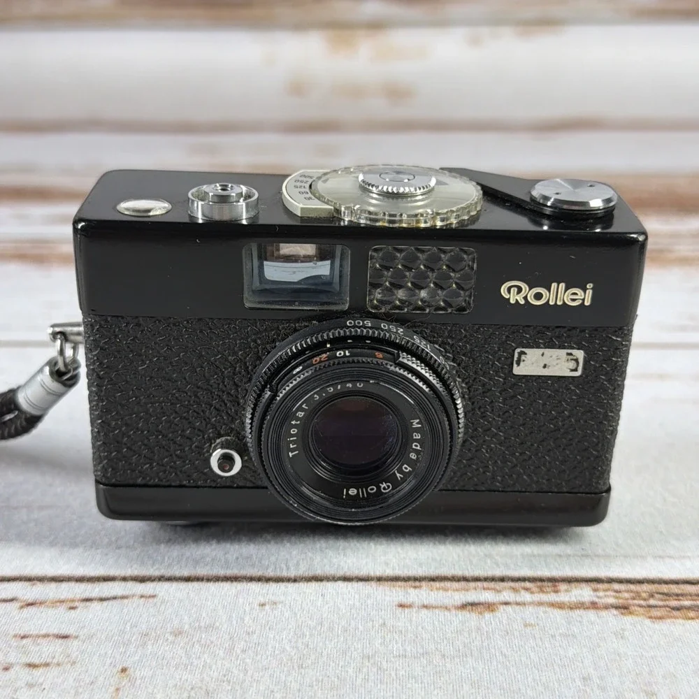 Vintage Rollei B35 35mm Compact Film Camera Carl Zeiss Black Used